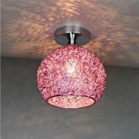Modern pink aluminum ceiling pendant light, light fixture for bedroom, living room, hallway (bulb not included)