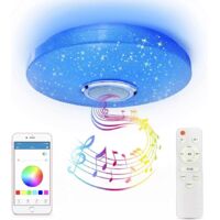 36W Dimmable RGB LED Ceiling Light with Bluetooth Speaker, Music Light for Bathroom and Bedroom