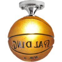 Decorative yellow football ceiling light, boy's bedroom light fixture, club bar ceiling light