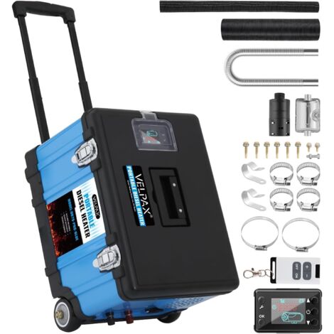 Chauffage Diesel 12/24 V 8 kW Réchauffeur d'Air Diesel Superficie riscaldata 30 m² Écran LCD et Télécommande Réservoir 10 L pour Bateau et Auto (1/5)