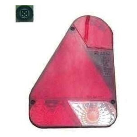 Cabochon de feu 5 fonctions pour remorque – Dimensions 160x220x55mm – Résistant aux chocs et intempéries – Installation rapide 110mm – Aj.Ba (1/2)