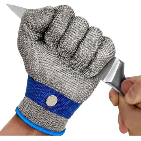 Gants Anti Coupure gants Protection Haute Performance Niveau 5 Gant Cuisine Anti Coupure Gants de Travail pour Découpe de Viande, Filet de Poisson, Mandoline et D'huîtres (L) GrooFoo thsinde A (1/5)