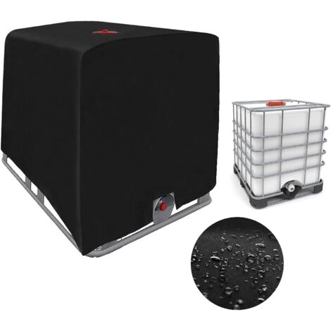 Bâche pour Cuve 1000L IBC, Bâche de Réservoir d'eau Couvercle de Protection pour Réservoir Housse De Réservoir Anti-poussière Vert -120 x 100 x 116 cm (1/8)