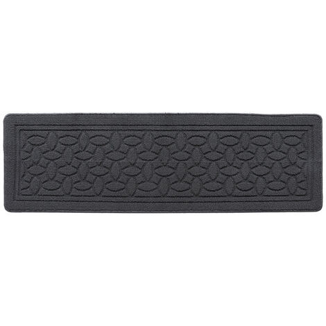 Tapis Cuisine 45 x 150 cm, Tapis Cuisine Devant evier, Tapis de Cuisine Antidérapant et Lavable pour Cuisine, Salle à Manger, Buanderie (Gris) (1/4)