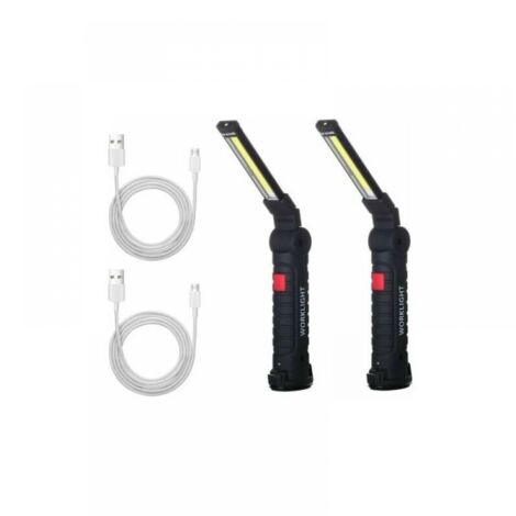 Parkside – Lampe de travail baladeuse LED rechargeable – Autonomie 4h – Base magnétique – Rotation 350° – Pour chantiers et camping (1/5)