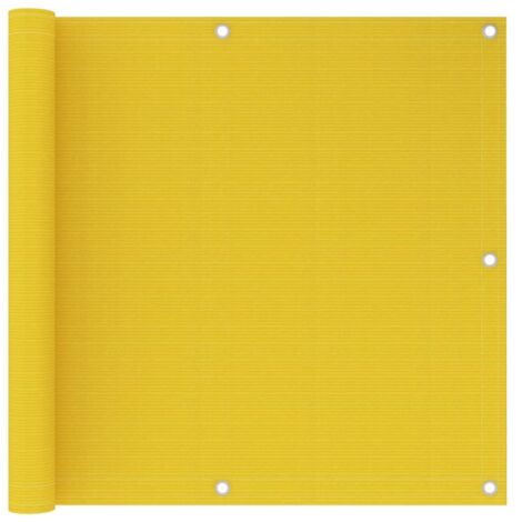 Brise Vue Écran de balcon Pour Jardin, Balcon, Terrasse Jaune 90x600 cm PEHD 66457 (1/5)