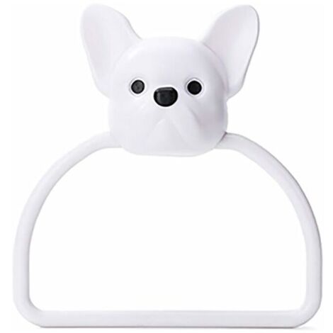 Porte-serviettes en plastique pour enfants, anneau de serviette à ventouse, porte-serviettes de salle de bain, pour cuisine d'hôtel (1/5)