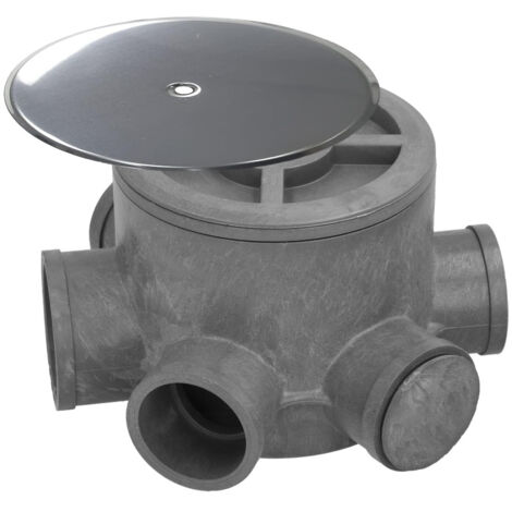 Tuyaux à Pot Siphonique PVC Ø 110 mm. Sorties Ø 50 et 40 mm. Hauteur 105mm. (1/5)