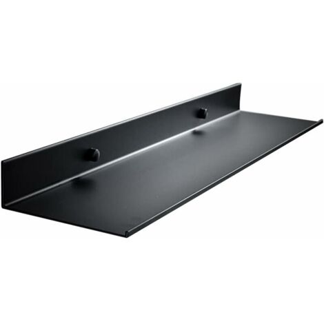 Étagère de Douche,Étagère Murale Flottante,Organiseur Douche Rangement Tablette de Douche,Tablette de Douche Noire,1 Pièce (1/5)
