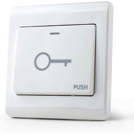 Porte Sortie Bouton-Poussoir Commutateur Porte Porte 86 86 en Plastique pour Bricolage Électrique Verrouillage Système de Sécurité De Contrôle D'accès (1/5)