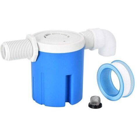 Contrôleur de niveau de piscine, vanne à flotteur automatique pour le niveau d'eau - entrée latérale intégrée intégrée - contrôleur de vanne à flotteur pour lave-auto - pour piscine, réservoir (20 mm) (1/5)