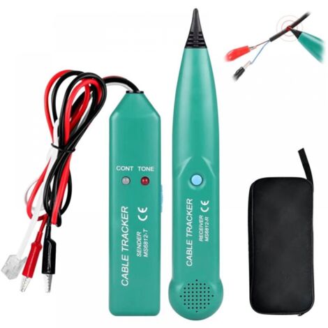 MS6812 Traceur Cable, Cable Tracker, Detecteur Cable Robot Tondeuse, Traceur De Câble Portable, Testeur De Câble Téléphonique, Traceur Cable Electrique Pour Téléphone Traqueur De Câble