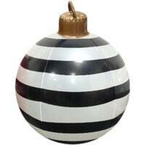 Ornements de Noël Boule de Noël Gonflable Géante Décorée en PVC de Noël Extérieur de 23,6 Pouces Décorations de Boule Gonflable de Noël Boules Gonflables de Noël pour Plein Air à La Maison - 8 (1/5)