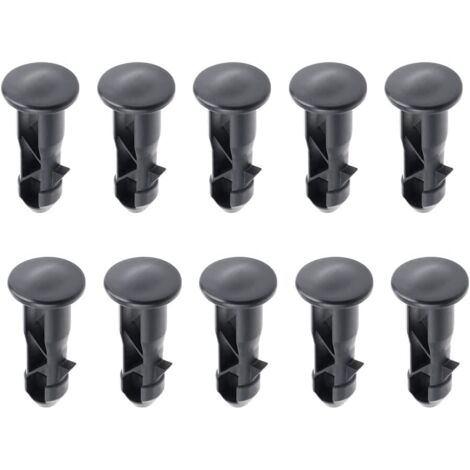 65 x 18mm Lot de 10 Goupilles de Charnière Pour Couvercle de Poubelles à Roulettes En Plastique Noir Pour Poubelles Domestiques de 240 L et Commerciales H326 (1/5)