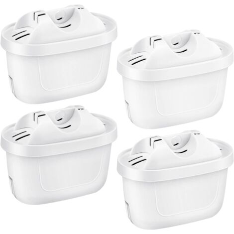 Cartouche filtrante à eau en pack de 3, pour un approvisionnement semestriel de filtres à eau, adaptée pour réduire le calcaire, les impuretés, le chlore et les métaux dans l'eau potable (1/5)