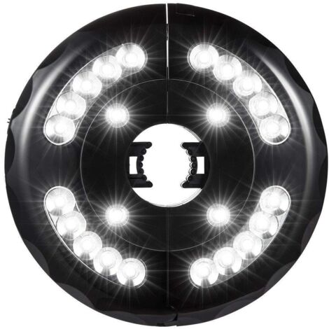 Lampe pour Parasol de Jardin, Patio Umbrella Light, 24 LED, 3 Model d’illumination, Lumineux de Parasol pour Terrasse, Jardin, Grand Parapluie (Lumière Blanche) (1/5)