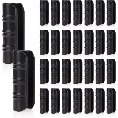 30 PCS Jardin Bâtiments Tube Clip, Clips en Plastique pour Serre Film Clip Tube Serrage Connecteur Kit, pour Serre Bannière Cadre Abris Noir 25mm A (1/5)