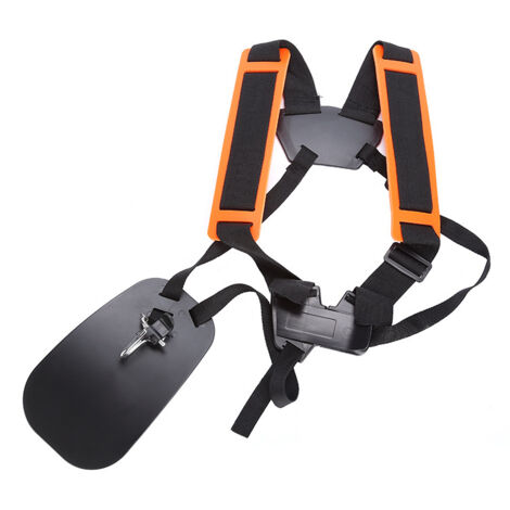 Sangle d'épaule double pour tondeuse, double bandoulière avec sangle en nylon durable, double bandoulière confortable réglable pour débroussailleuse, débroussailleuse, débroussailleuse H791 (1/5)