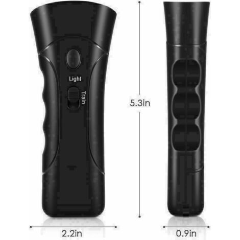 Entraîneur de formation de contrôle périphérique répulsif à ultrasons portable à double haut-parleur pour chien de compagnie A (1/4)