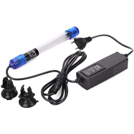 Lumière LED pour aquarium, lampe UV étanche 220-240 V lampe de stérilisation algues bactéries vertes tuant la lampe UV stérilisation de l'eau stérilisation de l'aquarium prise UE (1/5)