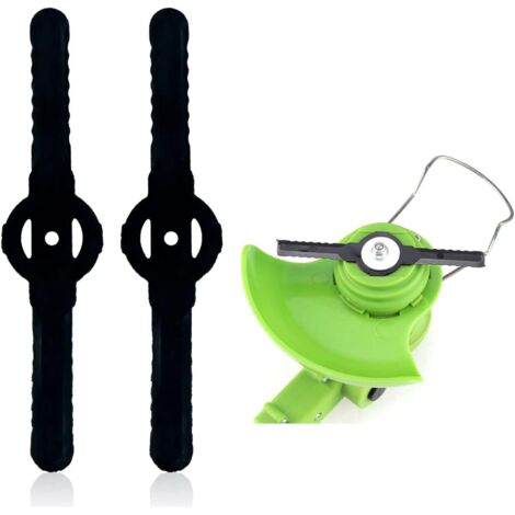 50 pieces Lames en Plastique de Rechange, Lame Plastique Coupe Bordure,Pour Tondeuse Sans fil Pour Jardins et Pelouses Rechange Compatible pour Coupe Bordure sans (1/5)