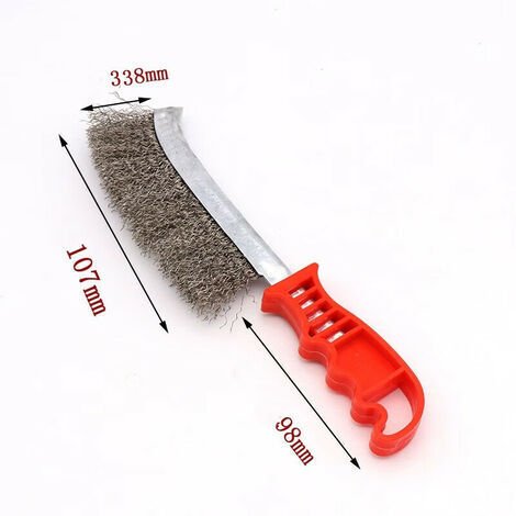 1pcs de brosses manuelles Pour décaper et nettoyer Acier, Inox et Laiton, 1 pièces--Brosse à couteau en fil d'acier cuivré noir (1/2)
