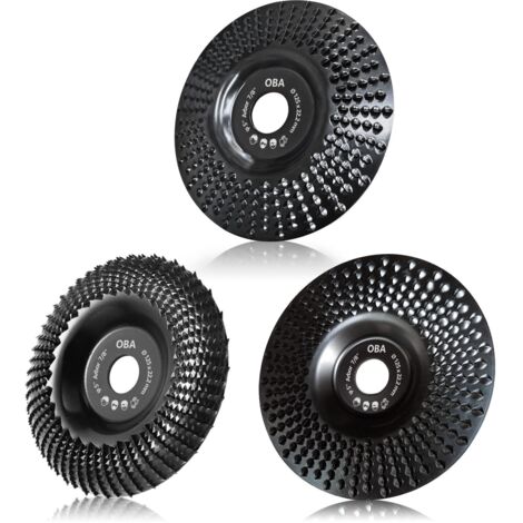 Disque Bois Meuleuse 125mm/22, Disques de Meulage pour Façonner, Meuler et couper. Roues pour Meuleuse d'angle 3 Pièces (1/5)