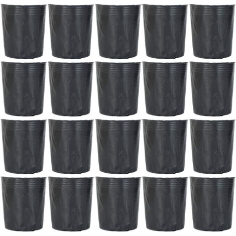 300pcs pot de pépinière en plastique contenant de propagation de plantes 8cmx8cm (1/5)