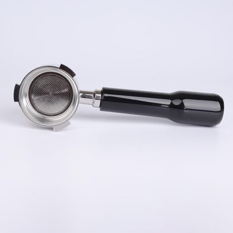 Espresso Bottomless Porte-filtre 51mm Compatible avec DeLonghi Dedica Machine à Café Smeg, Acier Inoxydable,Noir (1/4)