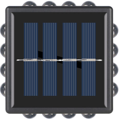 Applique murale solaire, lumière solaire LED pour jardin extérieur, applique murale LED extérieure IP65 étanche à quatre côtés pour porte solaire (1/3)