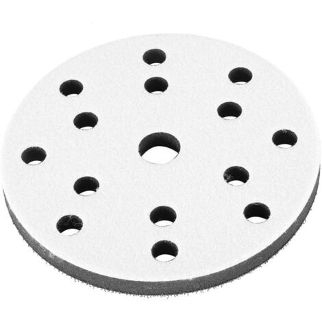 Lot de 10 Tampon de Ponçage Souple, 150mm Ponçage de Tampons d'Interface de Ponçage Doux Éponge Douce Diamètre 150 mm (15 holes) (1/5)
