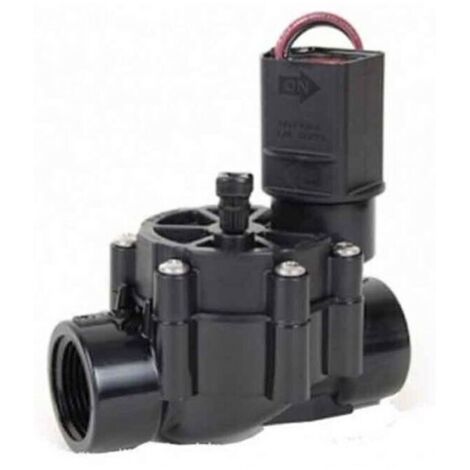 Électrovanne d'irrigation 9V 1'' – PVC résistant – Pression 1 à 10,4 bars – Débit 0,24 à 9 m³/h – Pour programmateurs à piles (1/2)