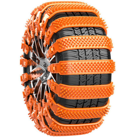 Parkside – Chaînes à neige 10 pièces pour voitures, camions, SUV – Nylon renforcé – Montage rapide – Adhérence optimale sur neige et boue (1/3)