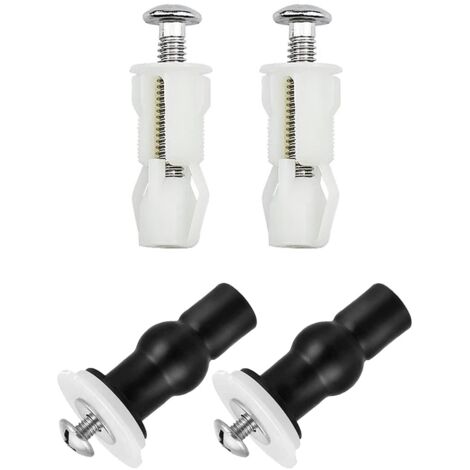 4 Pcs Abattant WC Fixations Charnières, Vis D'expansion pour Couvercle de Toilette Fixation Abattant WC Vis pour Lunette Toilette Ensemble, Pièces de Rechange pour Couvercle de Toilette (1/5)