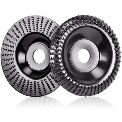 2 Pièces Disques Bois pour Meuleuse Angle Ø 125 mm x 22,2 mm, Meuleuse à Bois Rapide Couper et Disques Abrasifs pour Meuleuse d'angle, Polissage, Sculpture, Ponçage H534 (1/5)