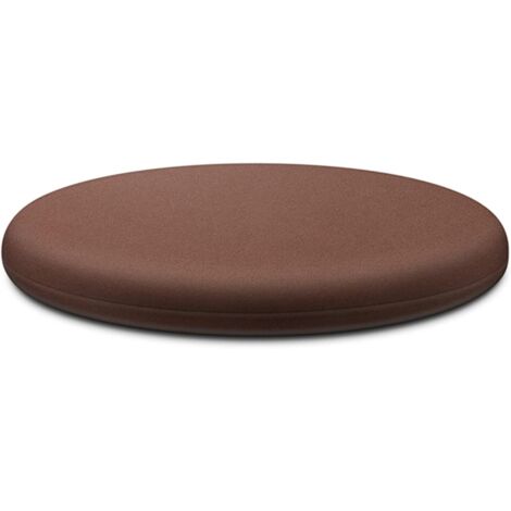 Coussin de chaise rond en mousse à mémoire de forme 30 cm, intérieur amovible - Brun (1/5)