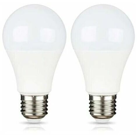 E27 12V LED Blanc Froid 6500K pour Camping,Équivalent Halogène 75W,Ampoule LED AC DC 12 Volt 24 Volt E27 pour Pannneau Solaire/Garage/Jardin,non-dimmable,12W,lot de 2 [Classe énergétique A+] (1/4)