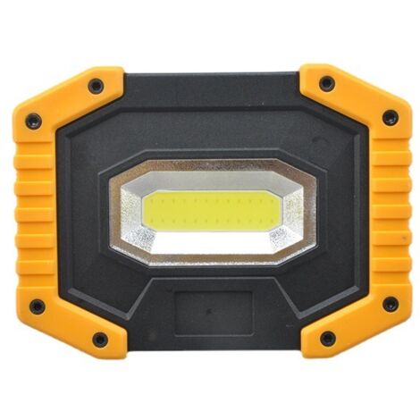 Projecteur LED de Chantier de Construction avec Lanterne Portable Projecteur LED USB pour Camping, Chantier de Construction, Garage, Atelier (1 Pack) (1/5)