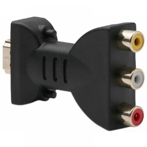 Adaptateur Hdmi Mâle Vers 3 Rca Femelle Composite Av Audio Vidéo Convertisseur Tv (1/5)