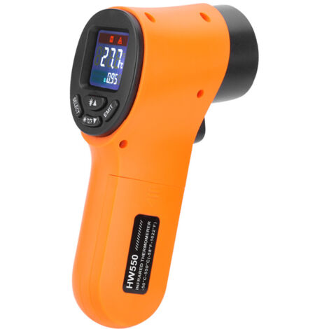 Thermomètre numérique portable sans contact Thermomètre industriel - 50 ~ 550 C, orange (1/5)
