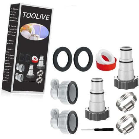 Adaptateur Tuyau Piscine 32 38,Adaptateur Tuyau Pompe Piscine,Adaptateur Piscine 38mm,Raccord Tuyau Piscine Intex,Adaptateur Piscine Intex 32 38,Raccord Pompe Intex,Intex Adaptateur (1/5)