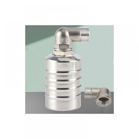Contrôleur de niveau d'eau de piscine, contrôleur automatique de niveau d'eau de réservoir d'eau, vanne à flotteur entièrement automatique en acier inoxydable 304 (1/4)