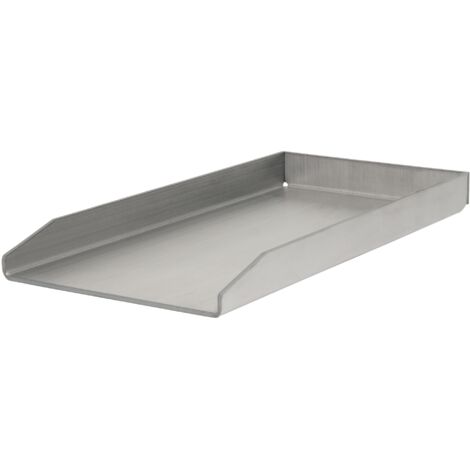 BBQ-Toro Plaque de grill en acier inoxydable 26 x 43,4 cm Plancha de BBQ Plaque à griller (1/4)