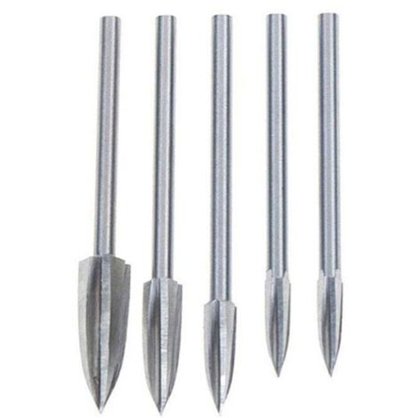 5 Pieces Bois Sculpture Outil De Sculpture Sur Bois Foret Outils De Forage Gravure (1/5)