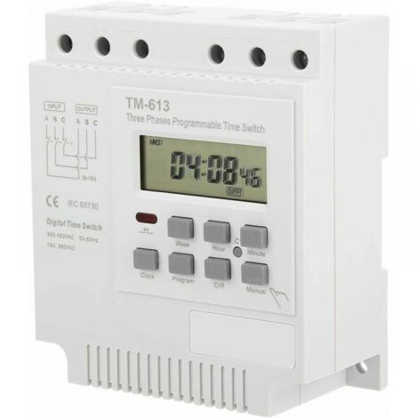 Minuterie Programable - Minuteur 380V TM-613 Commutateur de minuterie pour moteur triphasé (1/5)