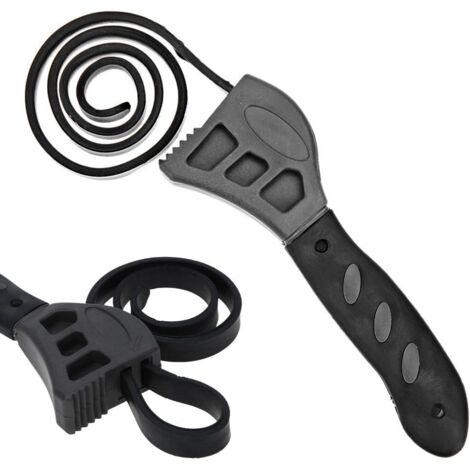 Clé de ceinture réglable multifonction, clé universelle de sangle en caoutchouc pour les outils de réparation d'ouvreur de voiture (1/5)