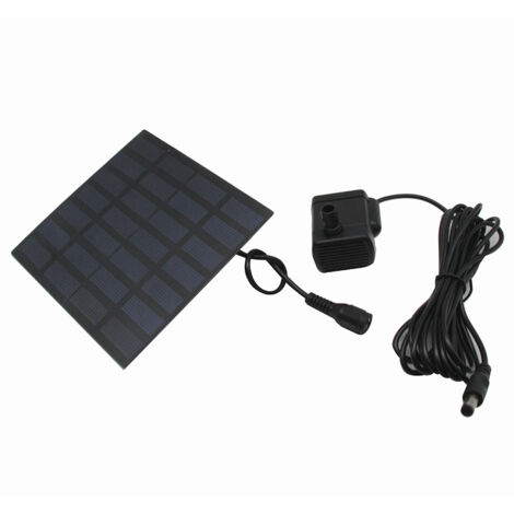Pompe de fontaine solaire, PET panneau solaire alimenté, eau réservoir de poissons piscine maison jardin kit d'arrosage, pour bassin de fontaine (1/5)