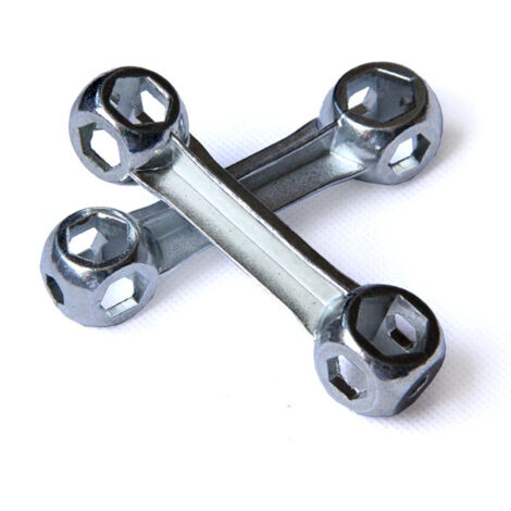 Clé hexagonale de vélo en alliage 10 en 1 en forme d'os de chien, outil de réparation portable durable 2pcs (1/5)