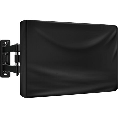 Housse de protection d'écran TV d'extérieur, imperméable et résistante aux intempéries, tissu 210D, noir (40-42 pouces (37 x 5,9 x 25,2 pouces)) (1/4)