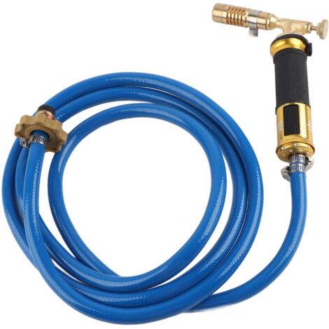 Qiyao – Chalumeau soudeur à flamme bi-gaz – Torche turbo pour plomberie – Flamme réglable jusqu'à 1000 °C – Interface pour cartouche de gaz standard (1/5)